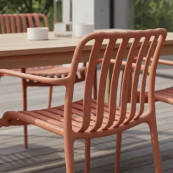 Drawer BRANO Lot de 2 fauteuils de jardin en résine