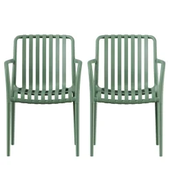 Drawer BRANO Lot de 2 fauteuils de jardin en résine