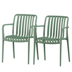 Drawer BRANO Lot de 2 fauteuils de jardin en résine