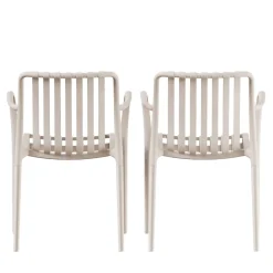 Drawer BRANO Lot de 2 fauteuils de jardin en résine
