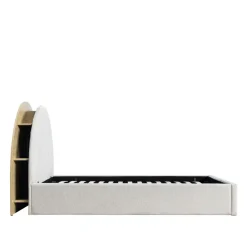 Drawer BRIE Lit coffre en tissu avec rangements intégrés 140x190cm