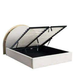 Drawer BRIE Lit coffre en tissu avec rangements intégrés 140x190cm