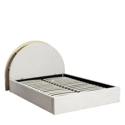 Drawer BRIE Lit coffre en tissu avec rangements intégrés 140x190cm