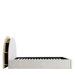 Drawer BRIE Lit coffre en tissu avec rangements intégrés 160x200cm