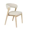 Zuiver BRIGHT Lot de 2 chaises en tissu et bois