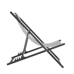 Drawer BRISA Lot de 2 chiliennes à rayures et aluminium