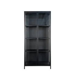 House Nordic BRISBANE Vaisselier en verre et métal H175cm