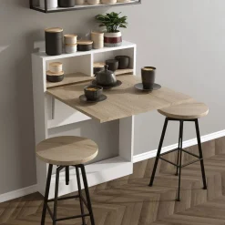 Drawer BROCK Table à manger rétractable 2 personnes en bois