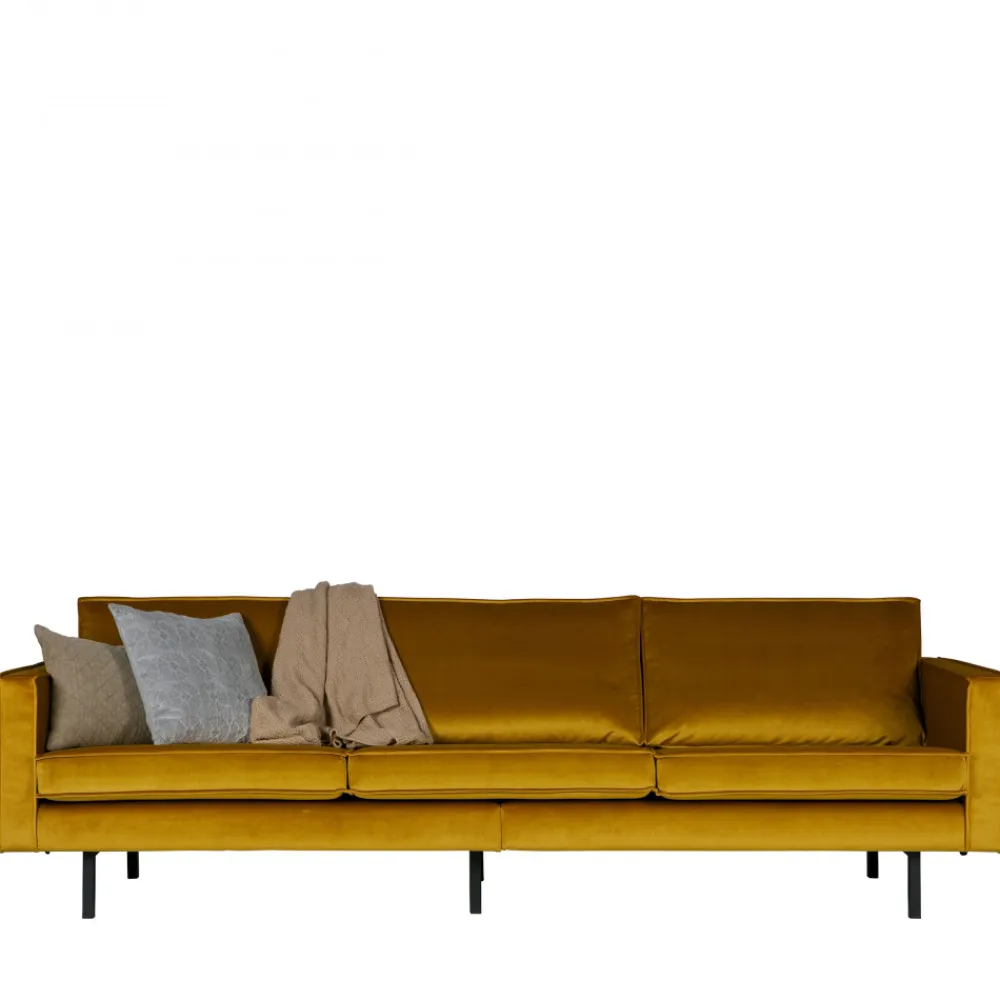 Woood BRONCO Grand canapé 4 places vintage velours