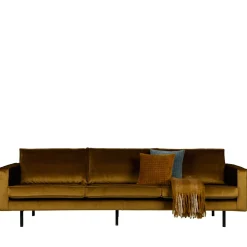 Woood BRONCO Grand canapé 4 places vintage velours