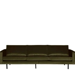 Woood BRONCO Grand canapé 4 places vintage velours