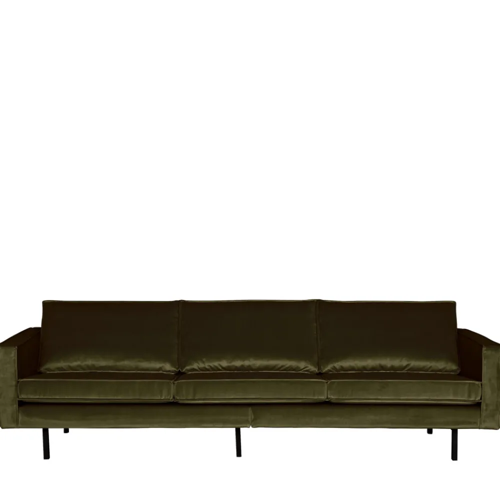Woood BRONCO Grand canapé 4 places vintage velours