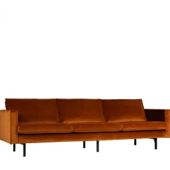 Woood BRONCO Grand canapé 4 places vintage velours