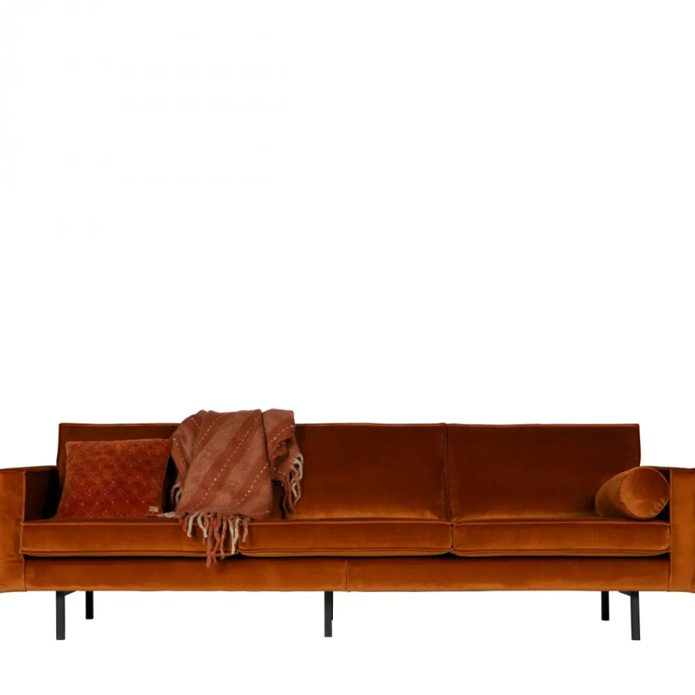 Woood BRONCO Grand canapé 4 places vintage velours