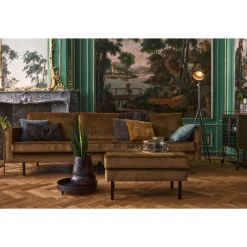 Woood BRONCO Grand canapé 4 places vintage velours