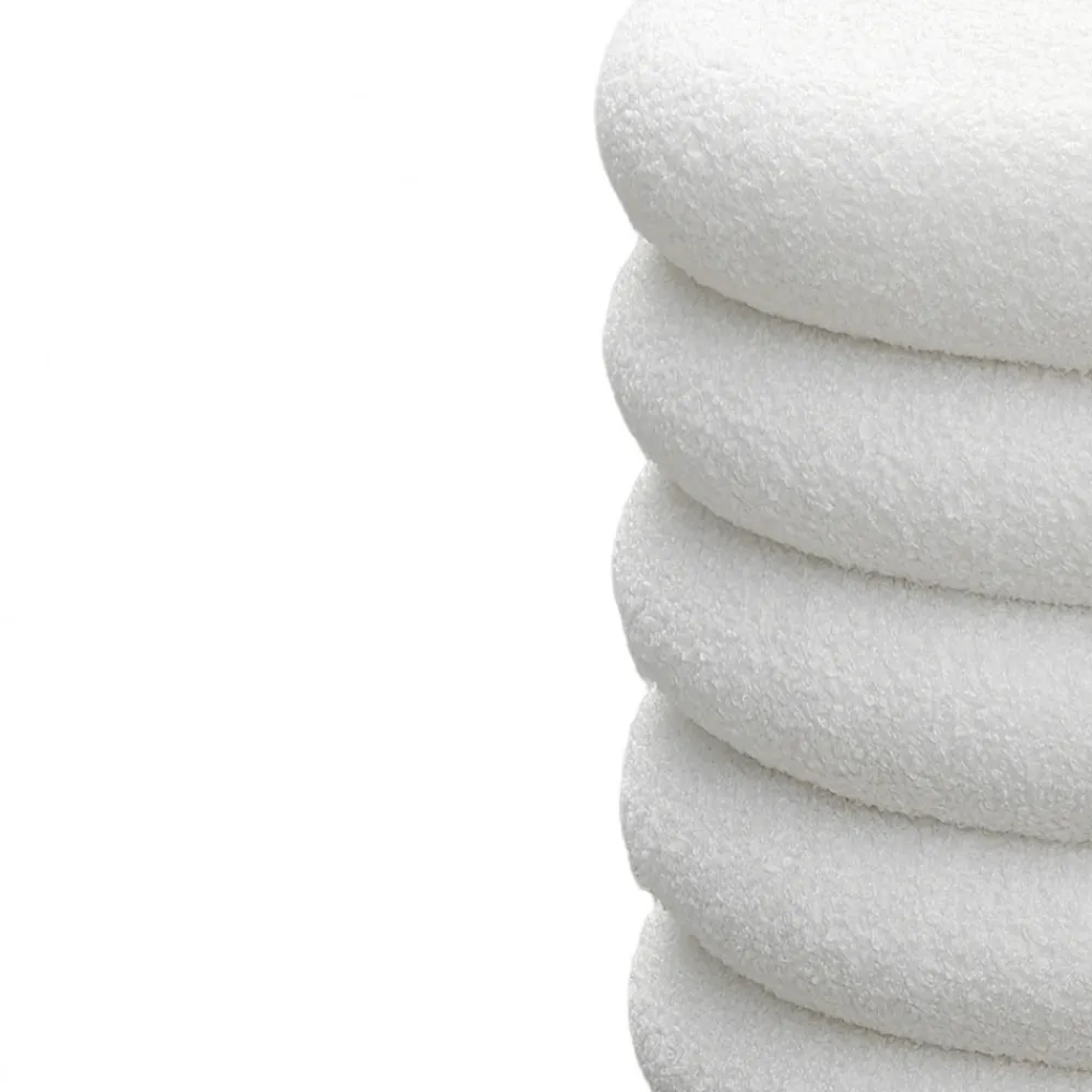 Drawer BUBBLE Lot de 2 poufs coffres ronds en tissu bouclette ø47cm