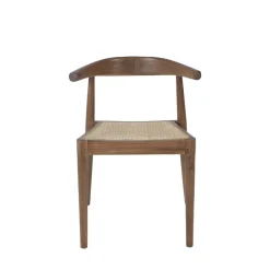 Drawer BUNGA Lot de 2 chaises en teck et cannage