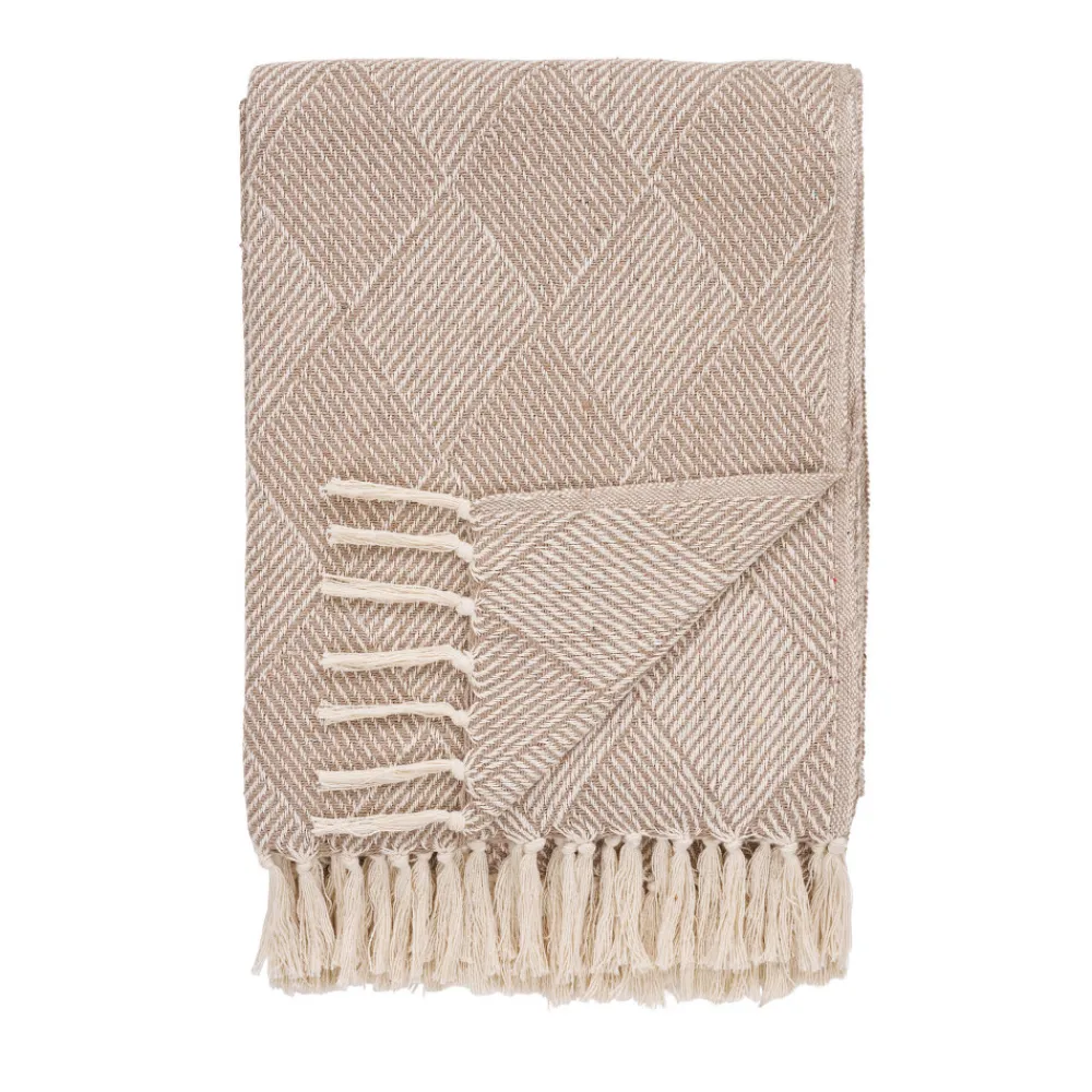 House Nordic BURSA Plaid en coton mélangé 130x180cm