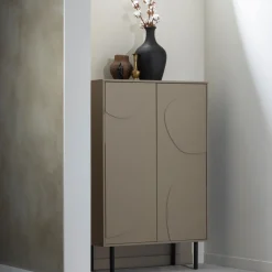 Woood CADIZ Buffet haut 2 portes en bois H135cm