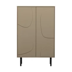 Woood CADIZ Buffet haut 2 portes en bois H135cm