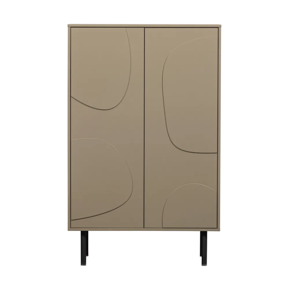 Woood CADIZ Buffet haut 2 portes en bois H135cm
