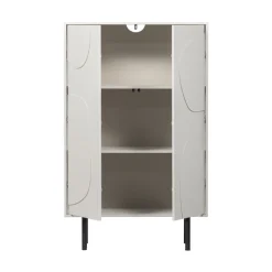 Woood CADIZ Buffet haut 2 portes en bois H135cm