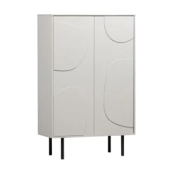 Woood CADIZ Buffet haut 2 portes en bois H135cm