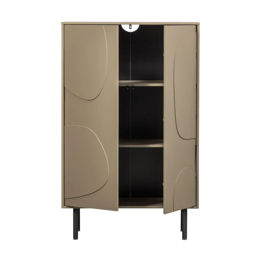 Woood CADIZ Buffet haut 2 portes en bois H135cm