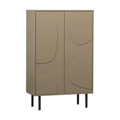 Woood CADIZ Buffet haut 2 portes en bois H135cm