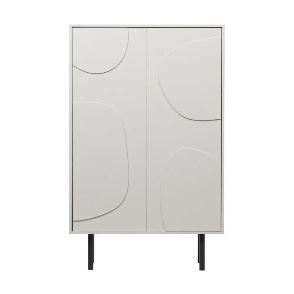Woood CADIZ Buffet haut 2 portes en bois H135cm