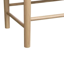 No name CAHIR Buffet 3 portes en verre trempé et bois L132cm