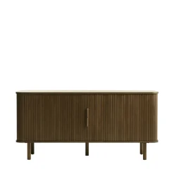 No name CALLAN Buffet aux portes coulissantes en bois strié L160cm
