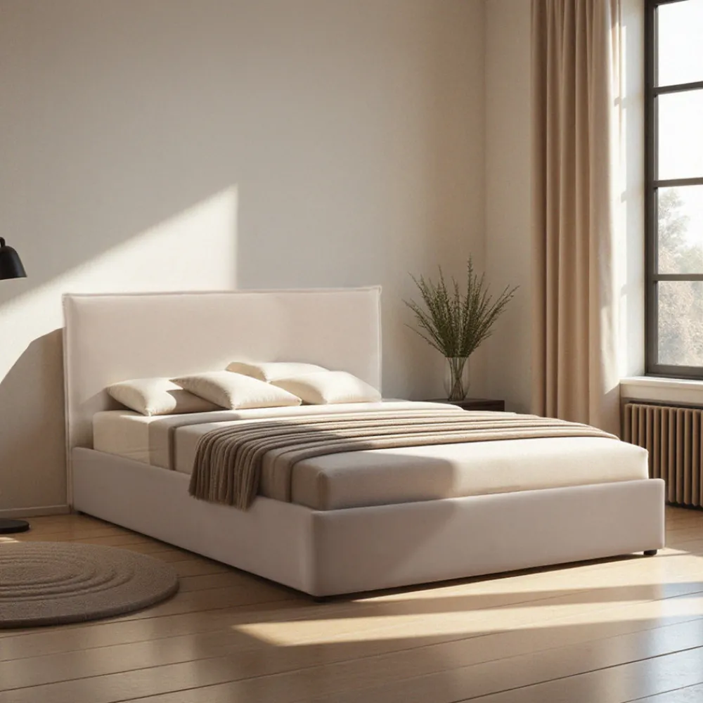 Drawer CAMA Lit coffre en velours côtelé 140x190cm