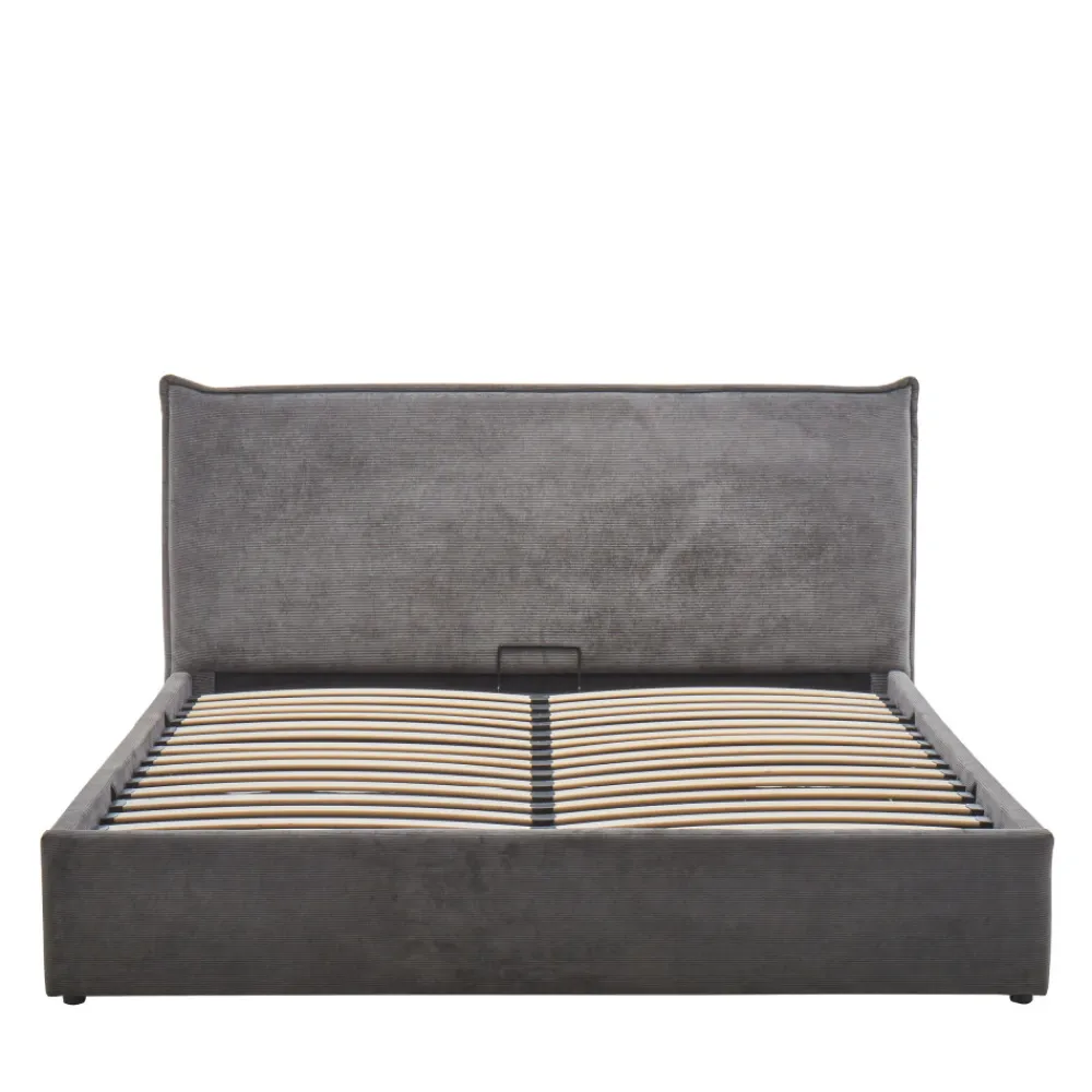 Drawer CAMA Lit coffre en velours côtelé 160x200cm