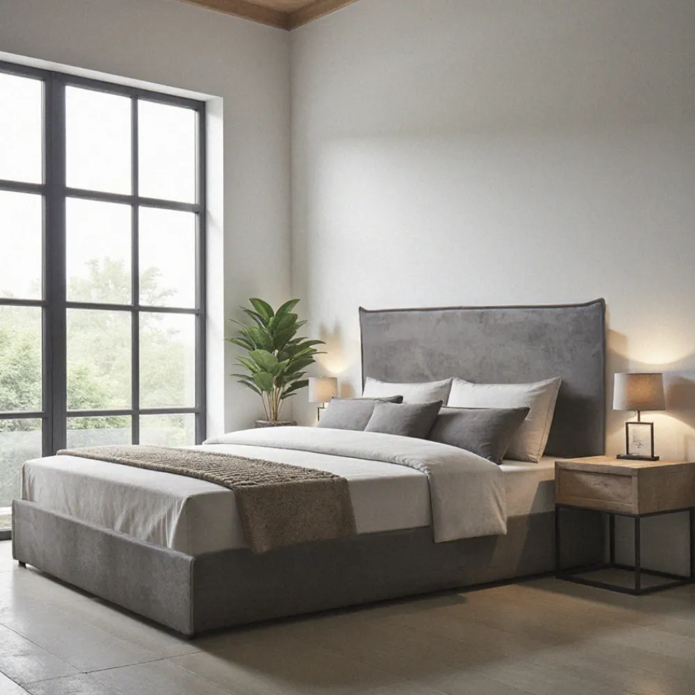 Drawer CAMA Lit coffre en velours côtelé 180x200cm