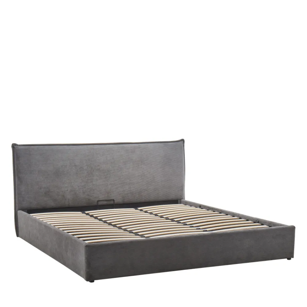 Drawer CAMA Lit coffre en velours côtelé 180x200cm