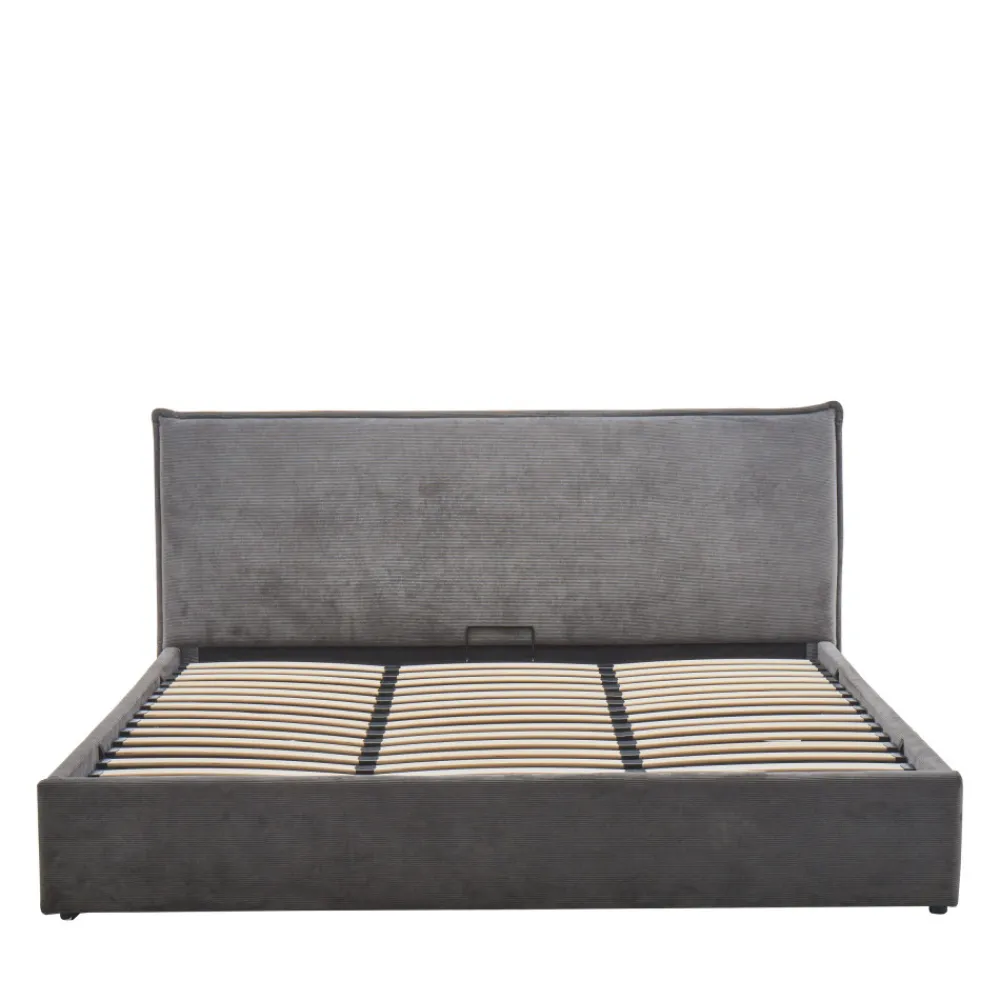 Drawer CAMA Lit coffre en velours côtelé 180x200cm
