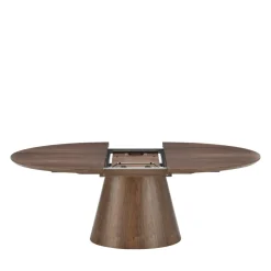 Drawer CAMI Table à manger extensible 6 à 8 personnes ovale en bois