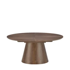 Drawer CAMI Table à manger extensible 6 à 8 personnes ovale en bois