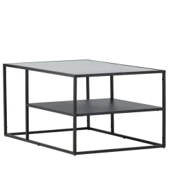 Venture Home CAMPINAS Table basse 2 plateaux en verre et métal