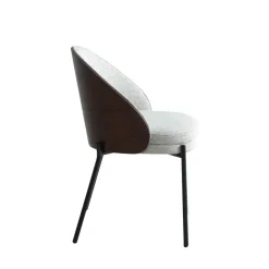House Nordic CANELAS Lot de 2 chaises en tissu et métal