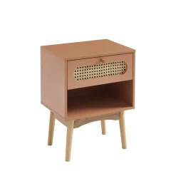 Enfant No name CANNO Table de chevet enfant 1 tiroir en bois et cannage