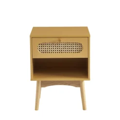 Enfant No name CANNO Table de chevet enfant 1 tiroir en bois et cannage