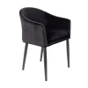 No name CATELYN Fauteuil de table design en velours