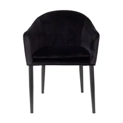 No name CATELYN Fauteuil de table design en velours
