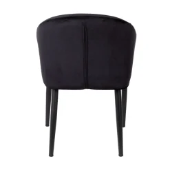No name CATELYN Fauteuil de table design en velours