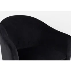 No name CATELYN Fauteuil de table design en velours