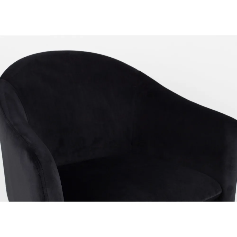 No name CATELYN Fauteuil de table design en velours