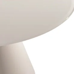 Drawer CELESTE Table à manger 4 personnes ronde en verre trempé et métal ø120cm