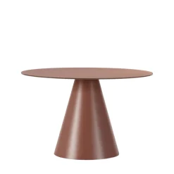 Drawer CELESTE Table à manger 4 personnes ronde en verre trempé et métal ø120cm